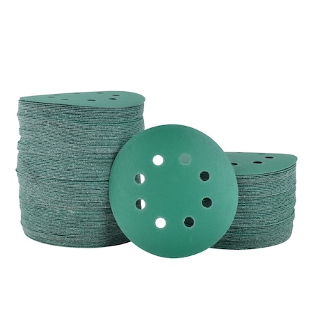 Legit Grit 5 inch Sand paper Disc, 8-Hole, 220 Grit, 150PK LG5-8220-150